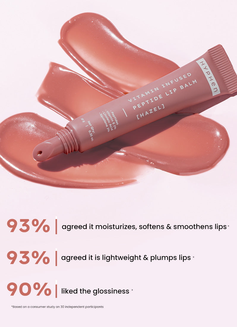 VIP HAZEL LIP BALM WITH 1% VIT E, 2% SQUALANE & PEPTIDES - 10G