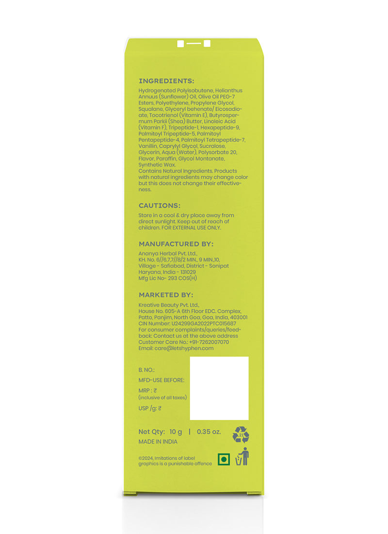 VITAMIN INFUSED PEPTIDE LIP BALM - VANILLA 10G