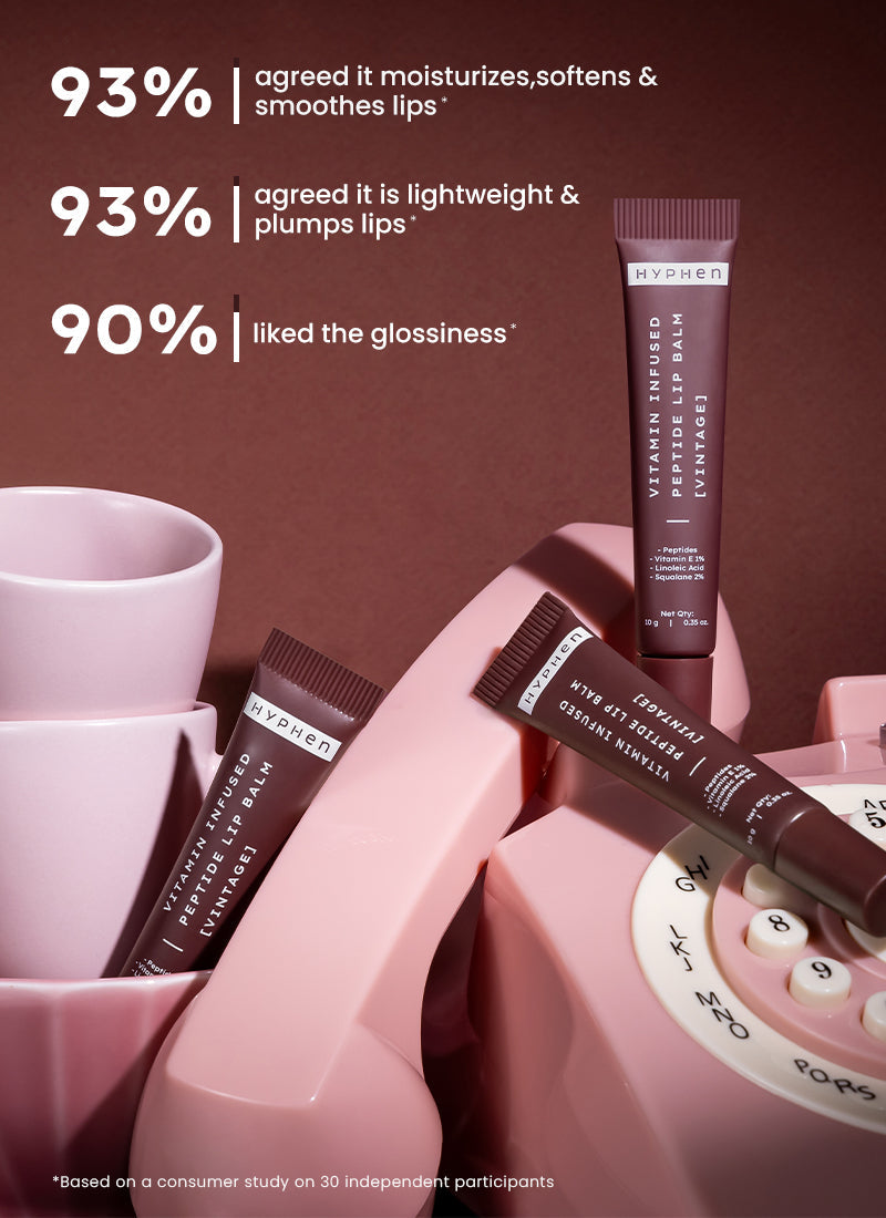 VIP VINTAGE LIP BALM WITH 1% VIT E, 2% SQUALANE & PEPTIDES - 10G