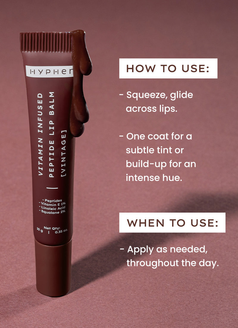 VIP VINTAGE LIP BALM WITH 1% VIT E, 2% SQUALANE & PEPTIDES - 10G