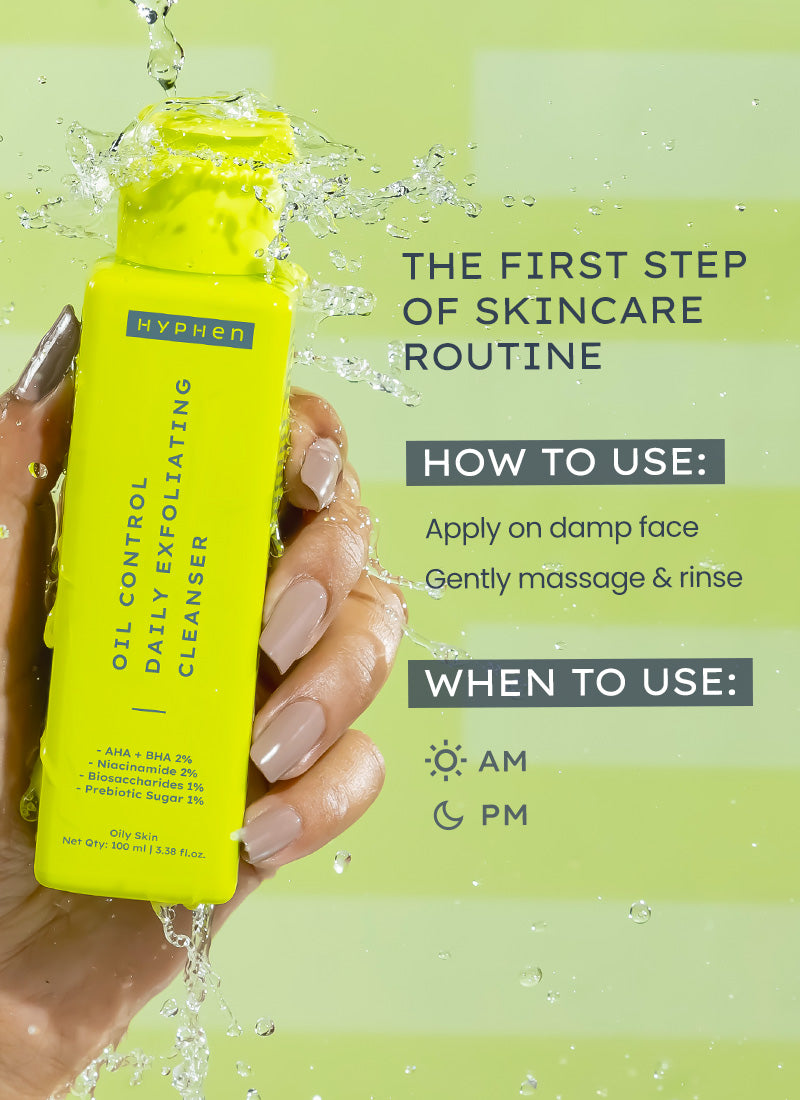 Oil Control & Exfoliating Cleanser with 2% AHA BHA - 100 ml
