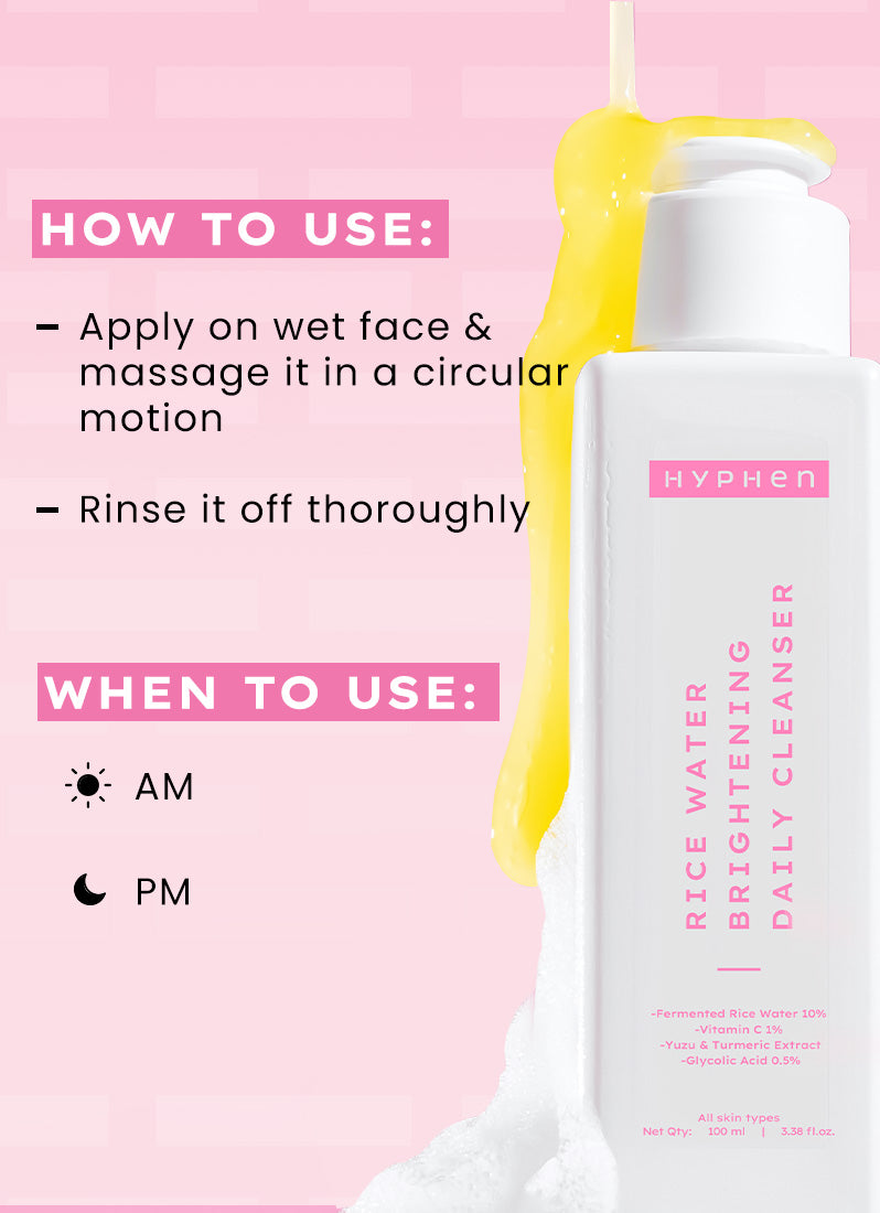 Rice Water Cleanser for Brightening