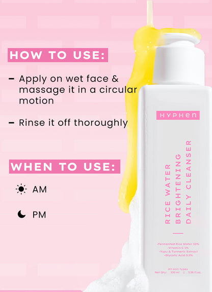 Rice Water Cleanser for Brightening