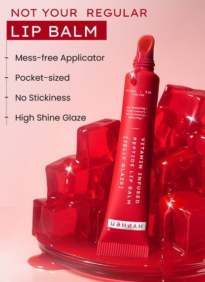 VIP Jelly Glaze Lip Balm, 1% Vit E & Peptides- 10g