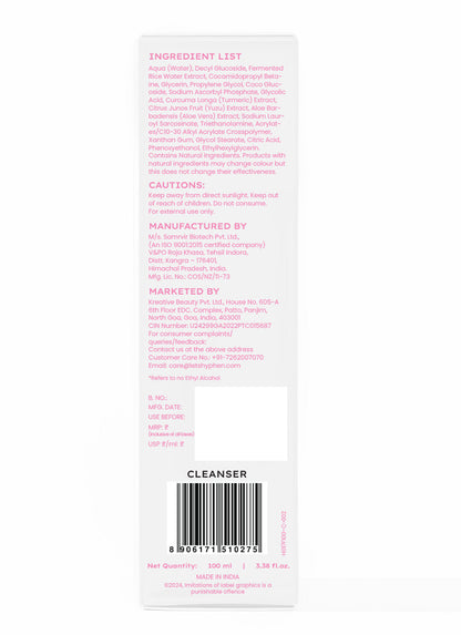 Rice Water Cleanser for Brightening