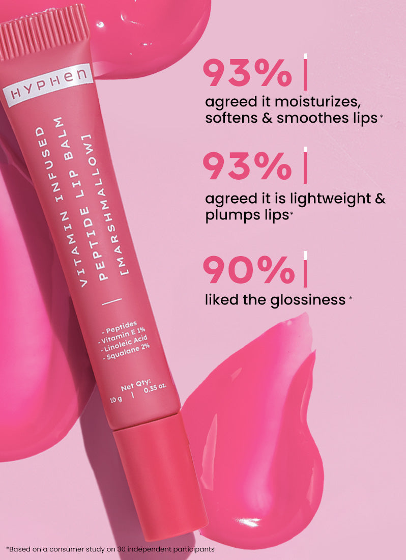 VIP MARSHMALLOW LIP BALM WITH 1% VIT E, 2% SQUALANE & PEPTIDES - 10G
