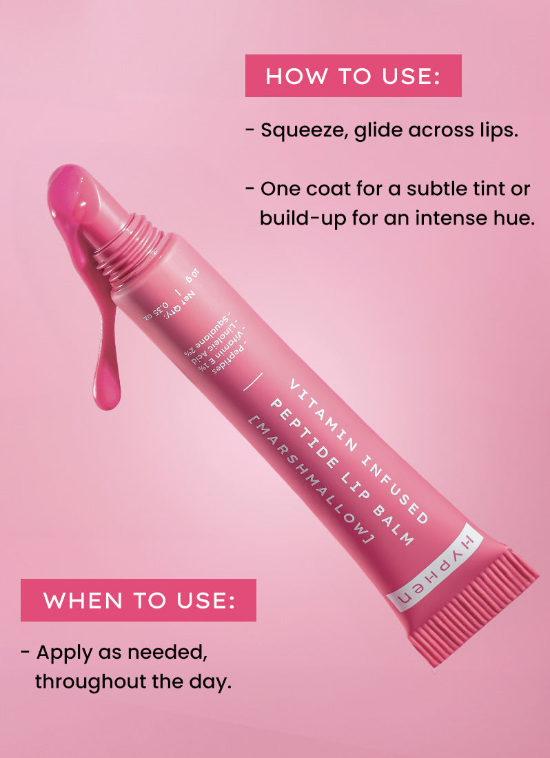 VIP MARSHMALLOW LIP BALM WITH 1% VIT E, 2% SQUALANE & PEPTIDES - 10G