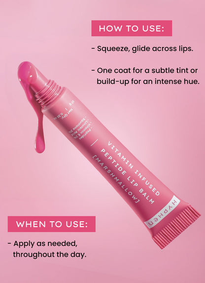 VIP MARSHMALLOW LIP BALM WITH 1% VIT E, 2% SQUALANE & PEPTIDES - 10G